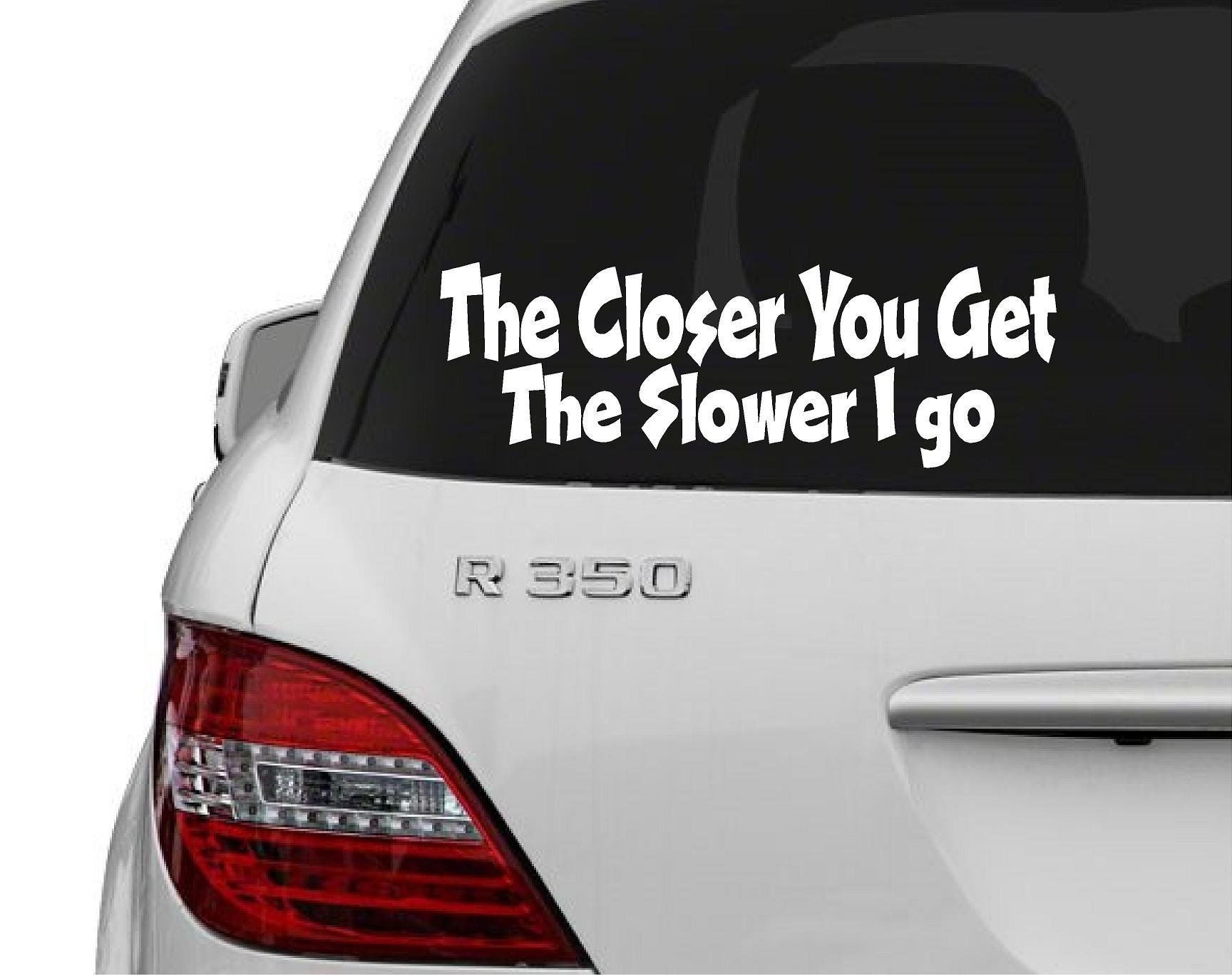 Funny Car Decal Vinyl Car Accessory Car Decal Cute Car Etsy