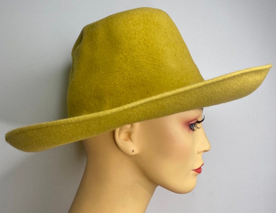 Vintage Rare Galanos Mustard Gaucho Hat