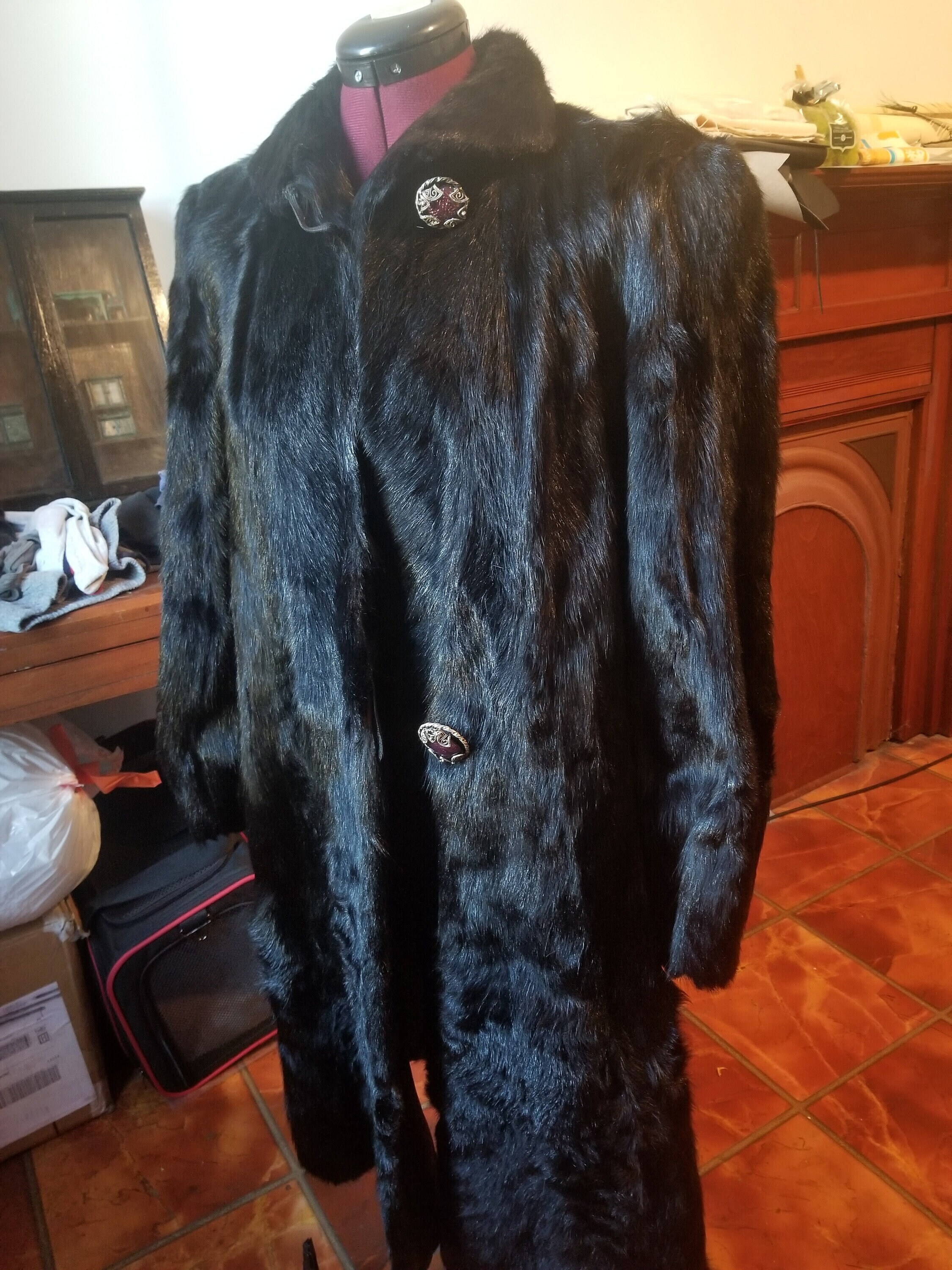 Vintage Black Coat - Etsy