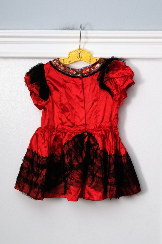 2T: Satin Tulle Ruffled Party Dress, Sequin Trim,… - image 6