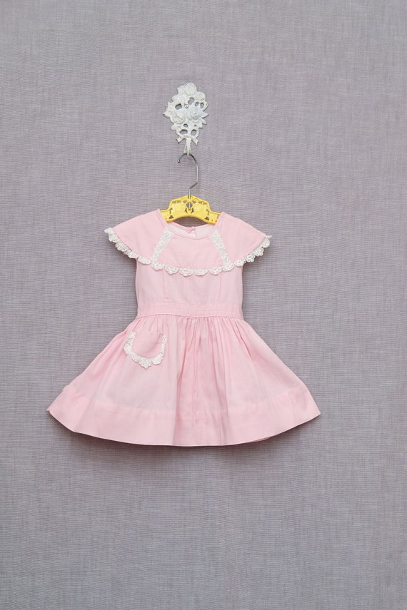 12-18 Months: Vintage Pink Cotton Party dress, Han