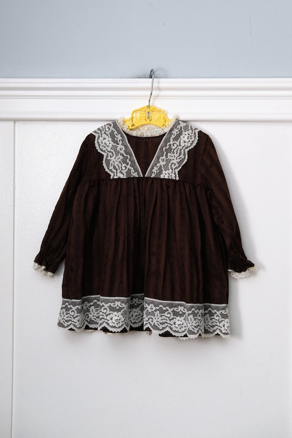 brown 2t dress Brown Cowprint Ruffle Dress, (2T-5T) 4T