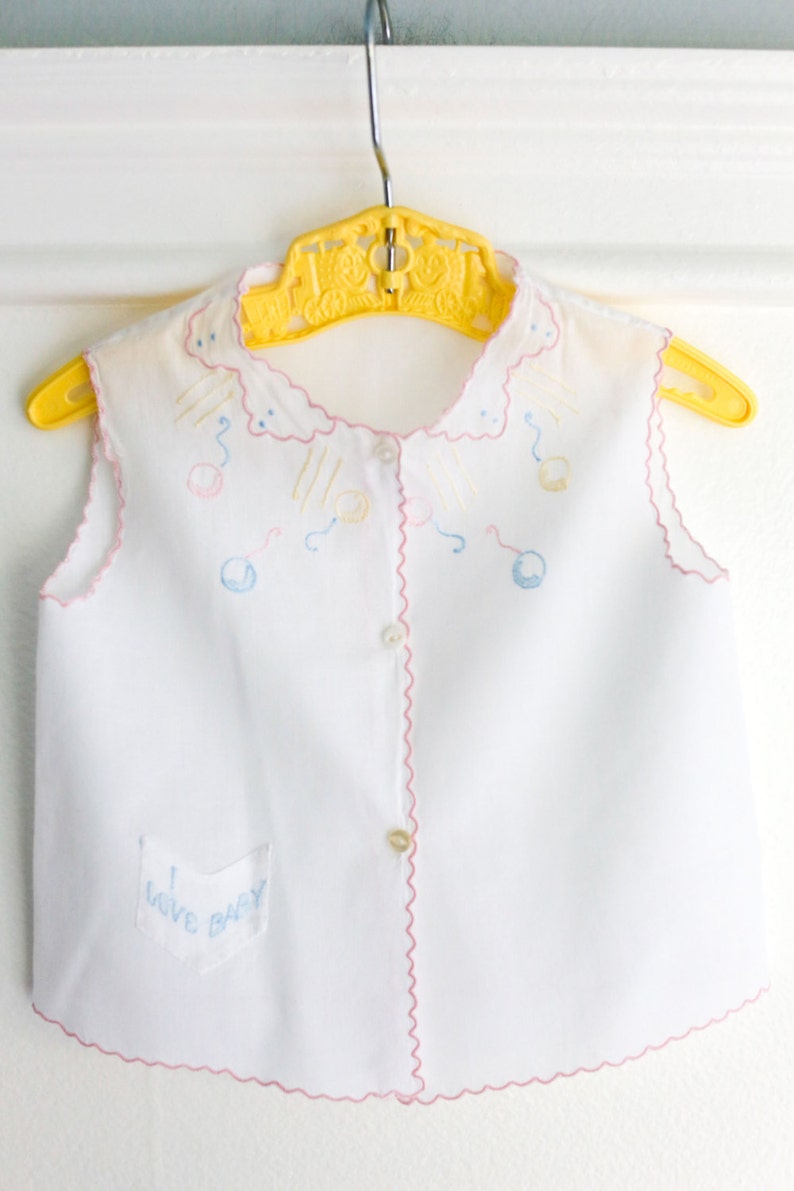 0-3 months: Vintage Baby Diaper Shirt White cotton with | Etsy