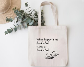 Book Club Canvas Tote