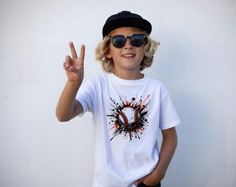 Baseball Splatter Graphic Tshirt (Youth)