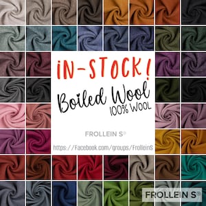 Premium Boiled Wool Fabric – 100% Natural Wool by the Yard | Ideal for Coats, Jackets & DIY Sewing