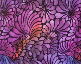 Modal Jersey Knit Fabric Color Drops Big - Sweet Purple Micromodal