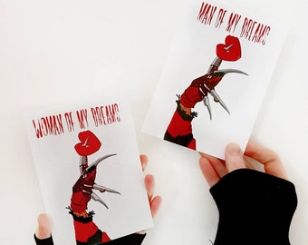 Freddy Krueger - A Nightmare on Elm Street - A6 Horror Valentine's Card