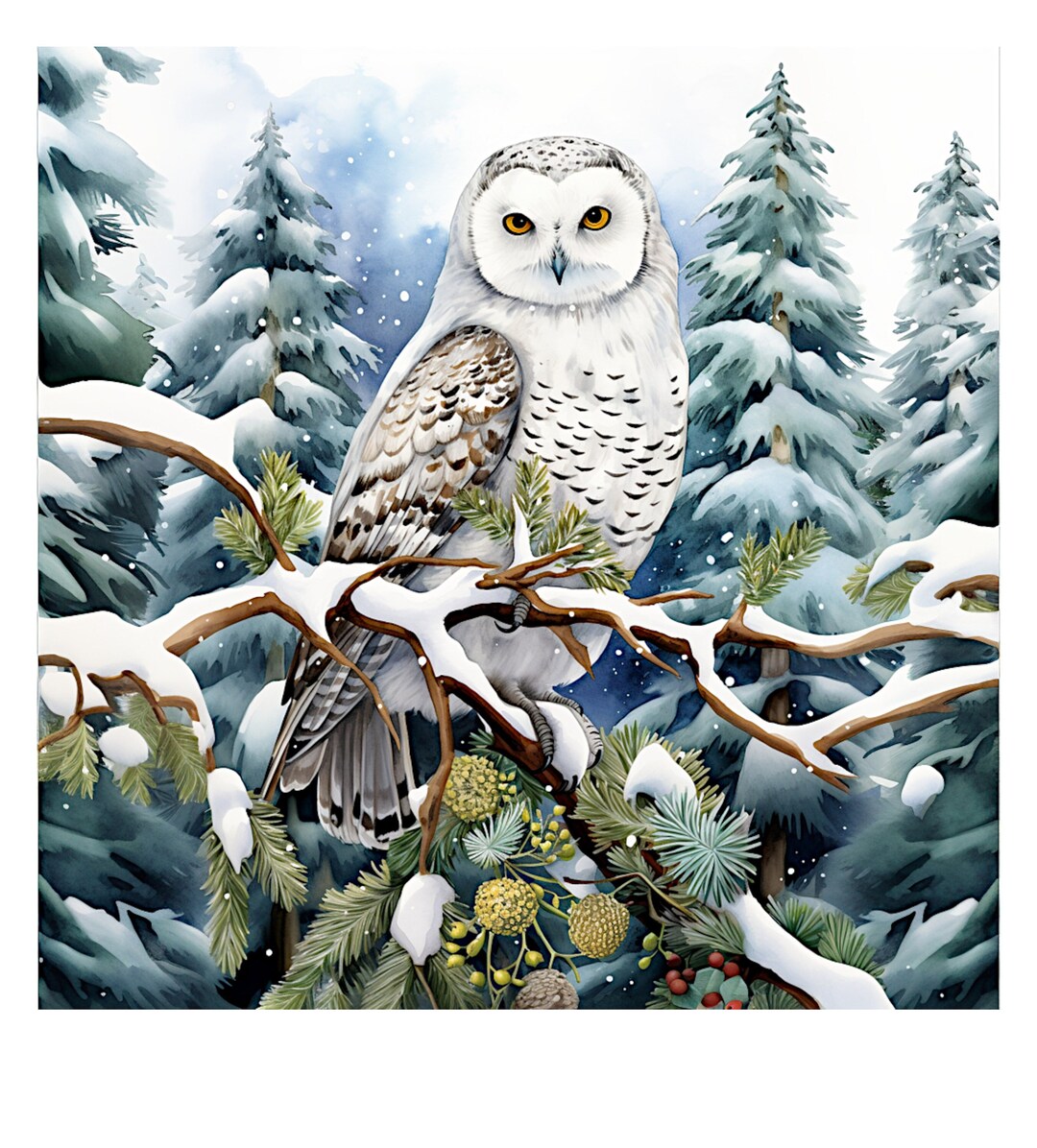 Owl Ornamental Pattern Print Comfy Winter Boots