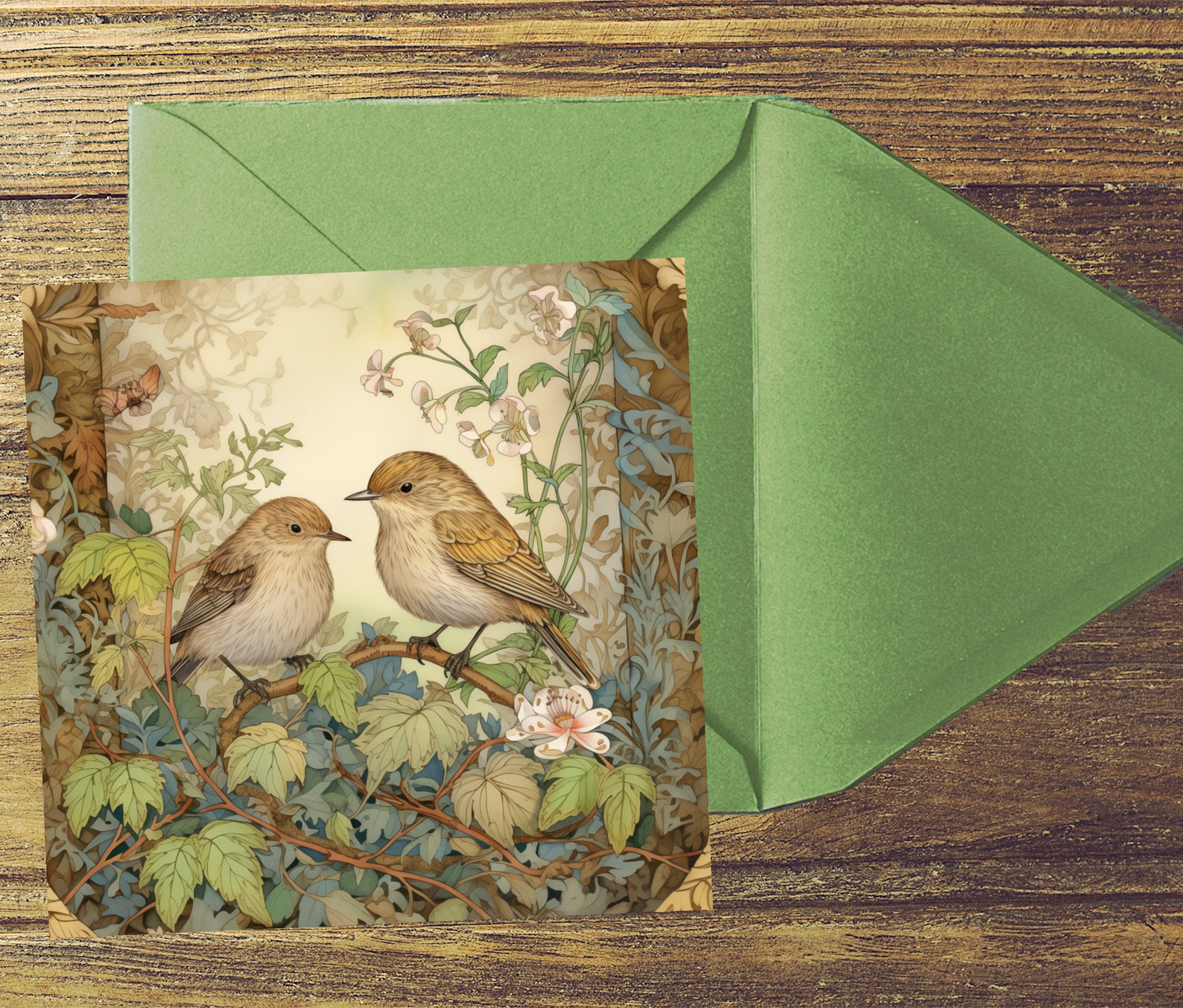 Wren Couple PNG Illustration, Woodland Bird Art Print (digital Download ...