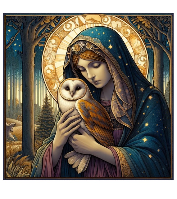 Fairy Fae Greetings Card - Barn Owl Fairy Fae Greetings Card - Barn Owl