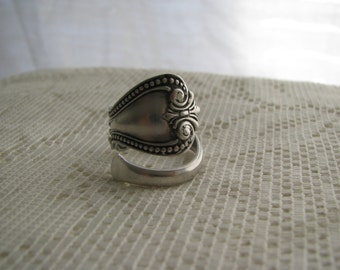 Sterling Ring, Sterling Spoon Ring, Spoon Jewelry , Sterling jewelry, Pat. March 7, 1989. , Old spoon ring, Rare spoon ring