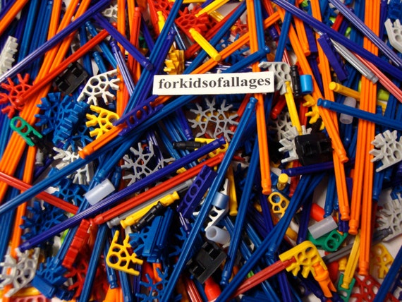 100 KNEX MICRO RODS /& CONNECTORS Random Mixed K/'nex Replacement Parts Pieces Lot