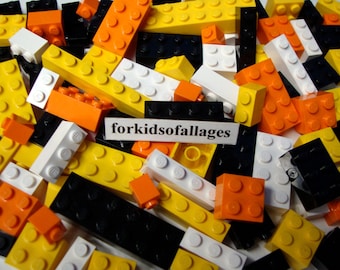 100 Lego Bricks & Blocks - Fall Halloween Colors Mix
