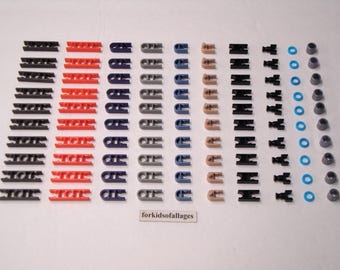 KNEX LOT Clip / End Connectors Spacers Ball/Socket Pieces 100 Small Standard K'nex Parts