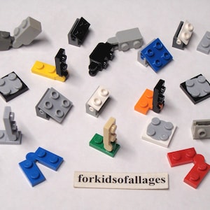 25 Lego Motion Pieces: Hinges, Turntables - Mixed Parts Lot