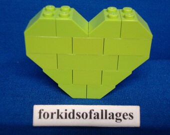 Corazón personalizado hecho con ladrillos Lego (color de su elección)  Regalo de San Valentín Boda Aniversario