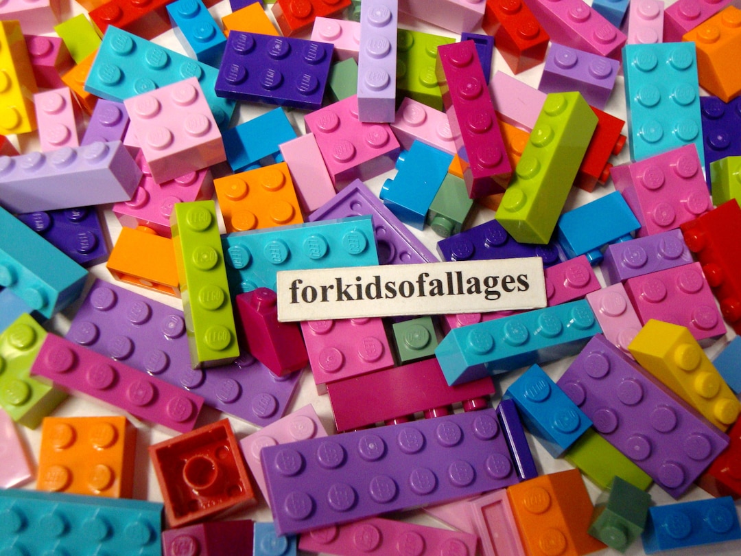 100 Lego Bricks Flat Plates Bulk Lot Friends Pastel Bright Girl Colors Azure Lavender Pink Purple Orange Lime Etsy UK