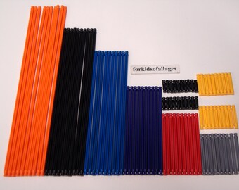 100 MICRO KNEX Rods Mix -- Mini K'nex Replacement Parts / Pieces Lot