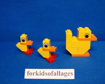 Mama Duck and 2 Baby Chicks - Genuine Lego Brand Pieces