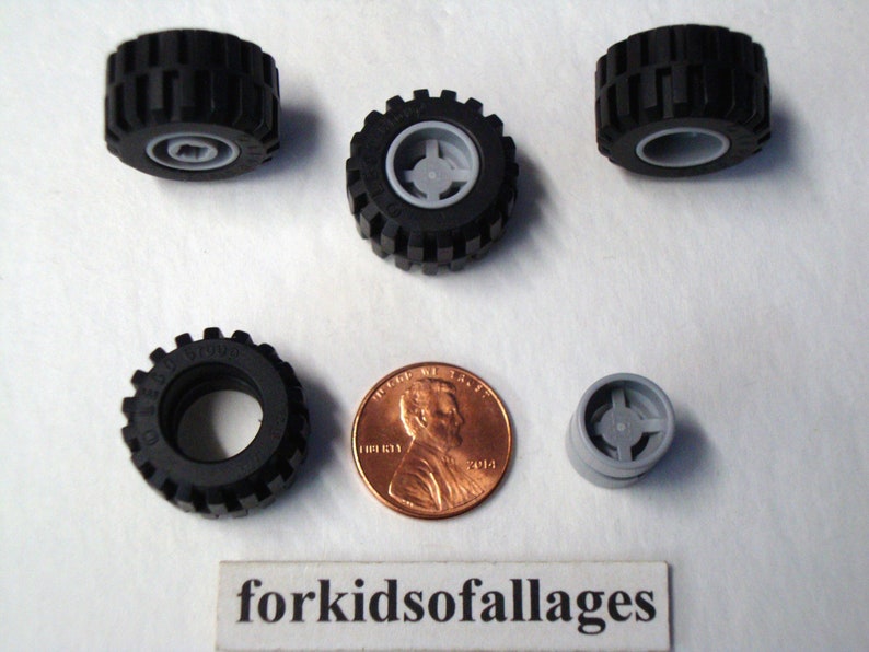 Lego Pieces Wheels/rims Rubber Tires Axles Steering Etsy