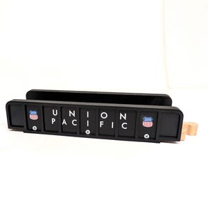 Union Pacific plate girder bridge wooden track - Compatible w/ all magnetic wooden trains, wooden track sets - Thomas, Brio, Ikea, - Gift