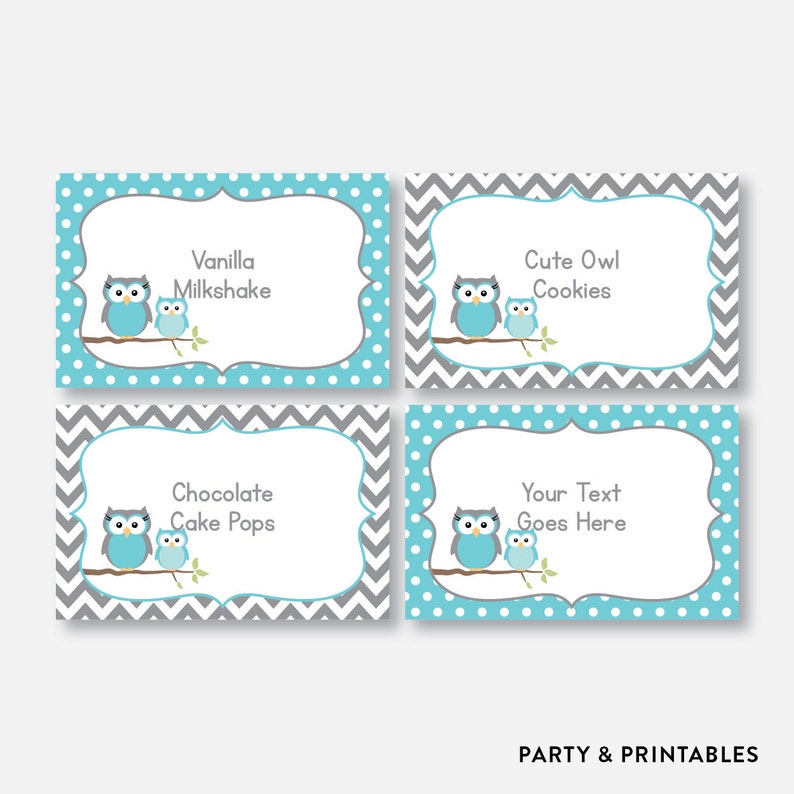 Instant Download Editable Owl Food Labels Owl Baby Shower Etsy Instant Download Editable Owl Food Labels Owl Baby Shower Etsy