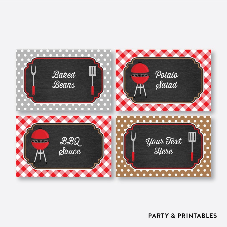 instant download editable barbeque