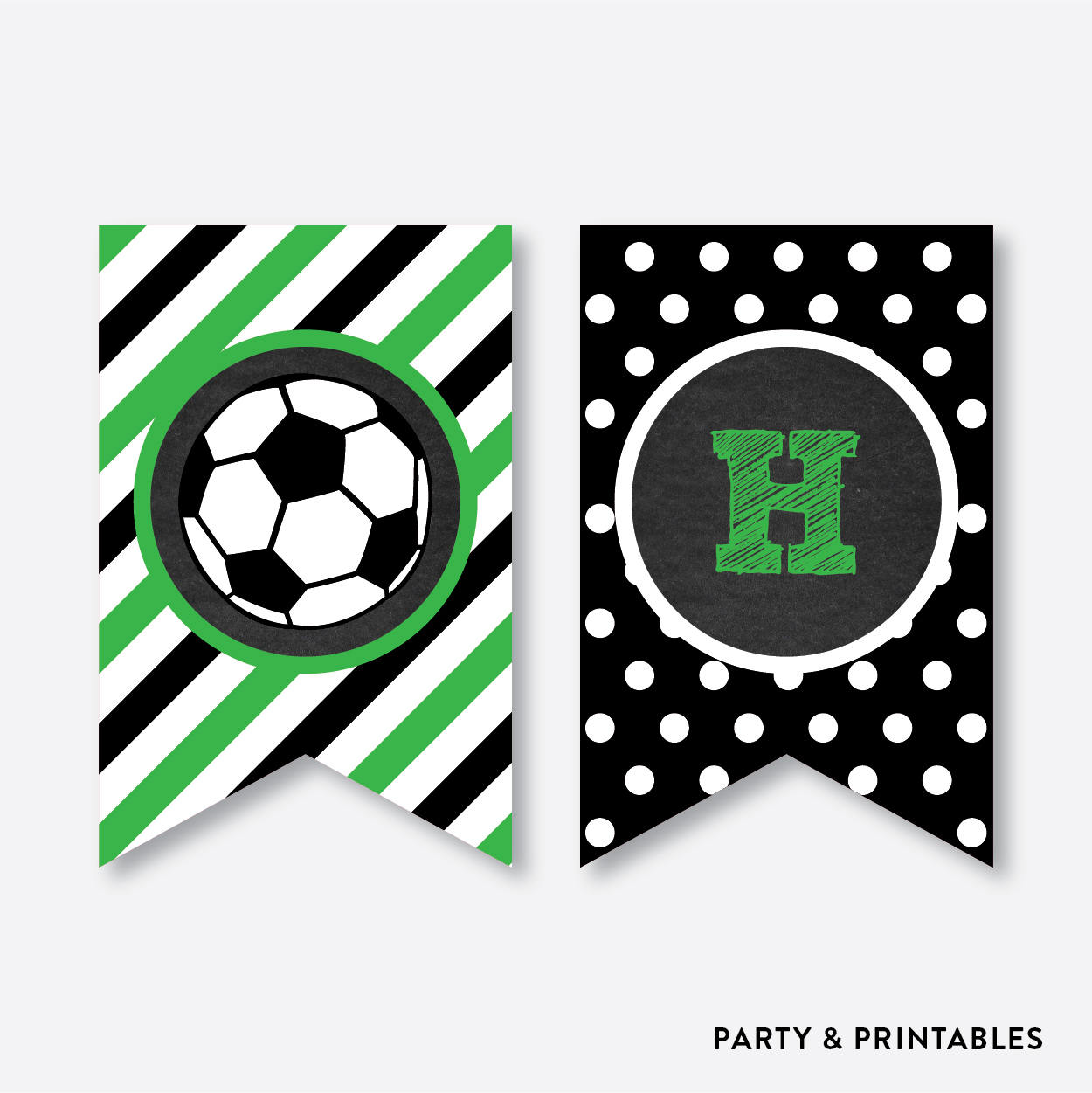Instant Download Soccer Party Banner Soccer Happy Birthday Etsy