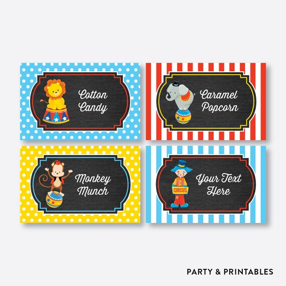 instant download editable circus