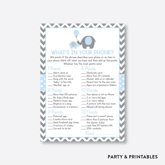 Instant Download Elephant What S In Your Phone Game Elephant Phone Instant Download Elephant What S In Your Phone Game Elephant Phone