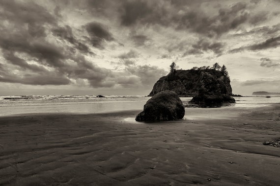 Items similar to Beach Photography, Fine Art Black and White Landscape