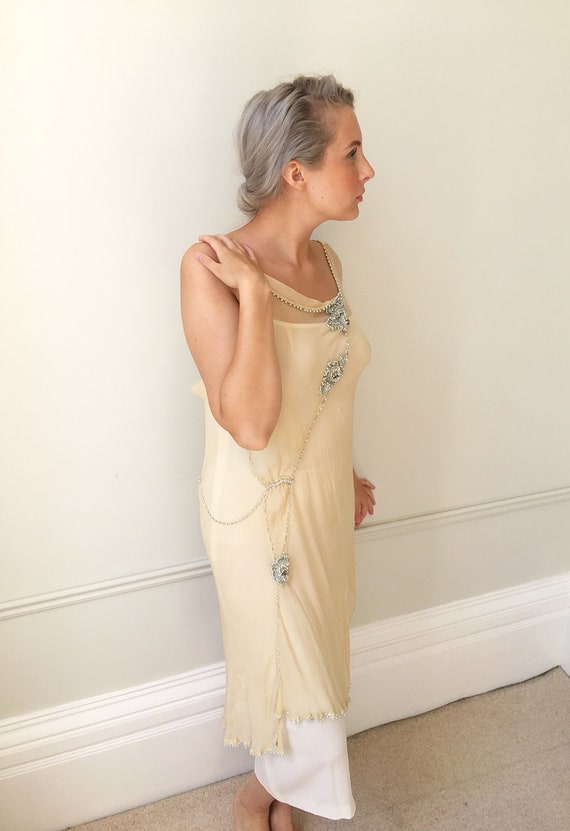 Antique Silk Dress. 1920s Flapper Dress. Exquisit… - image 2