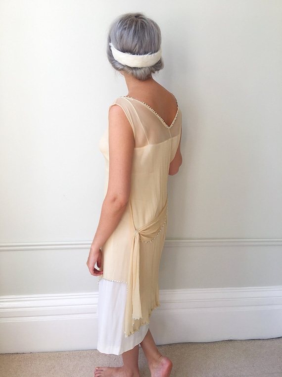Antique Silk Dress. 1920s Flapper Dress. Exquisit… - image 3
