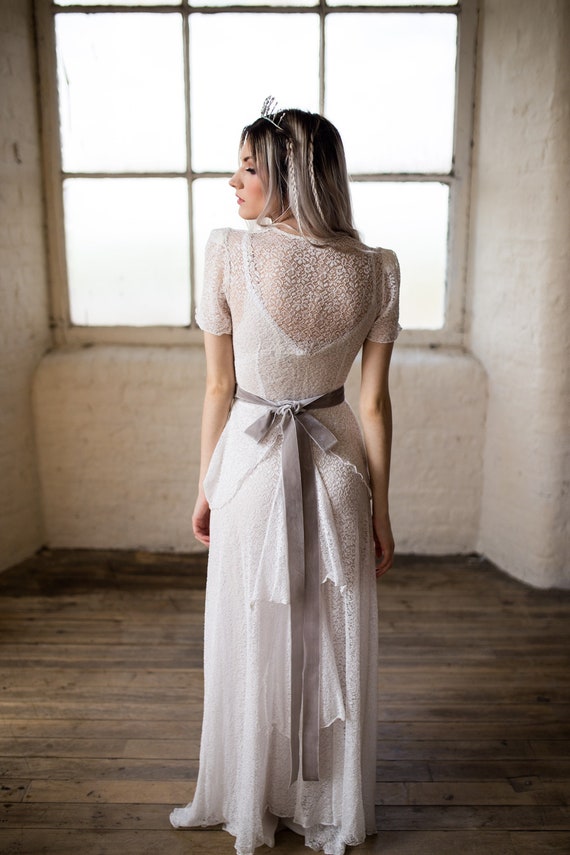 vestido de novia vintage. vestido de novia de la década de | etsy