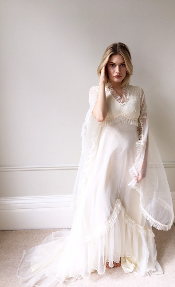 ethereal boho wedding dress
