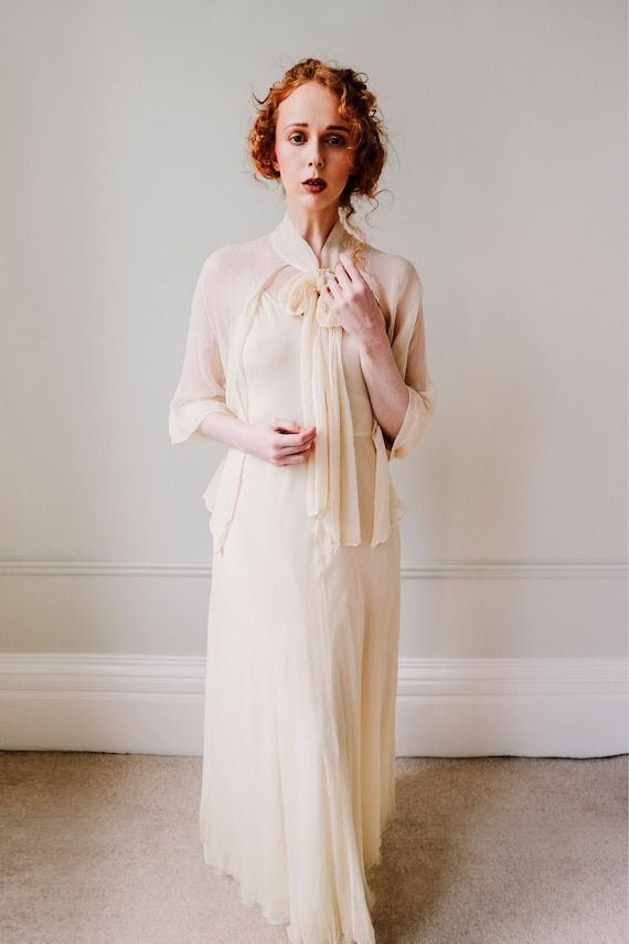 silk georgette wedding dress