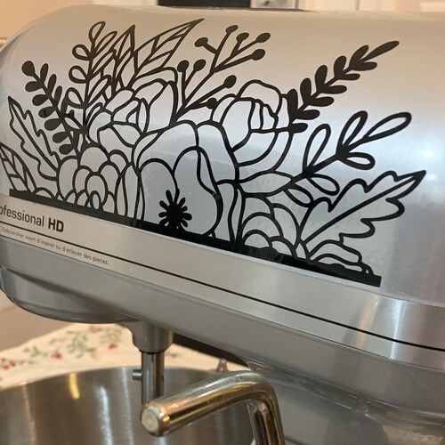 Hot Flames Bakery Kitchenaid Mixer Mixing Machine Decal Art Etsy