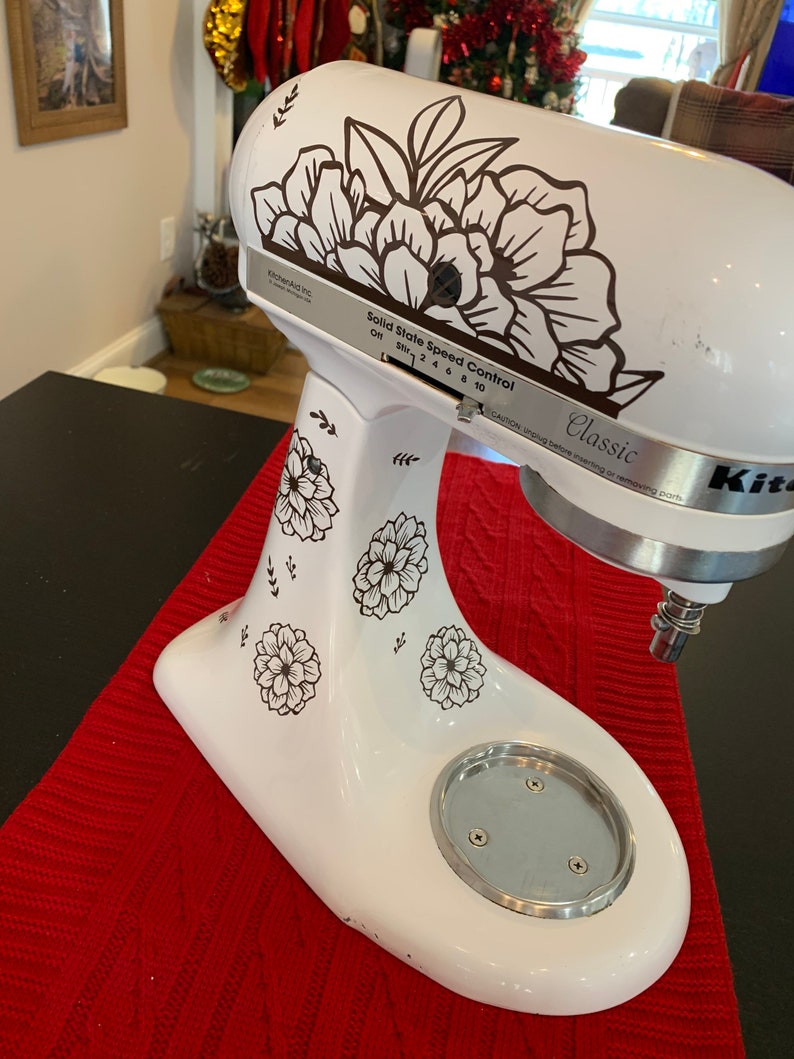 DECAL New Blessings Floral Kitchenaid Mixer Decal Etsy