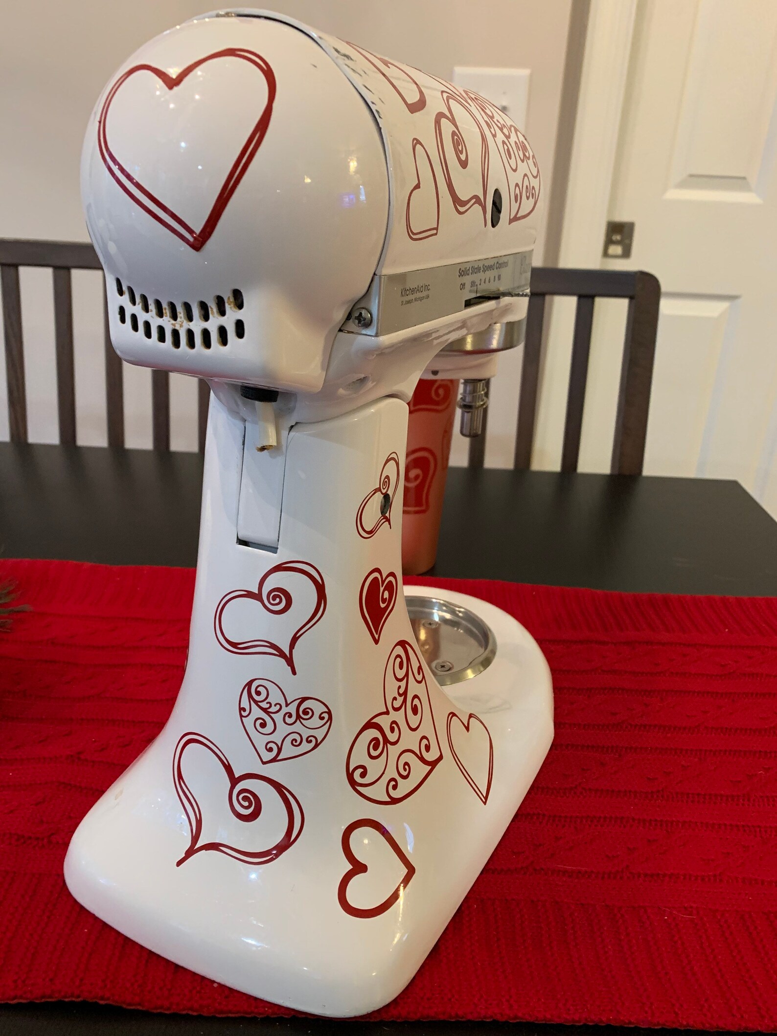 DECAL 25 Hearts Kitchenaid Mixer Decal | Etsy