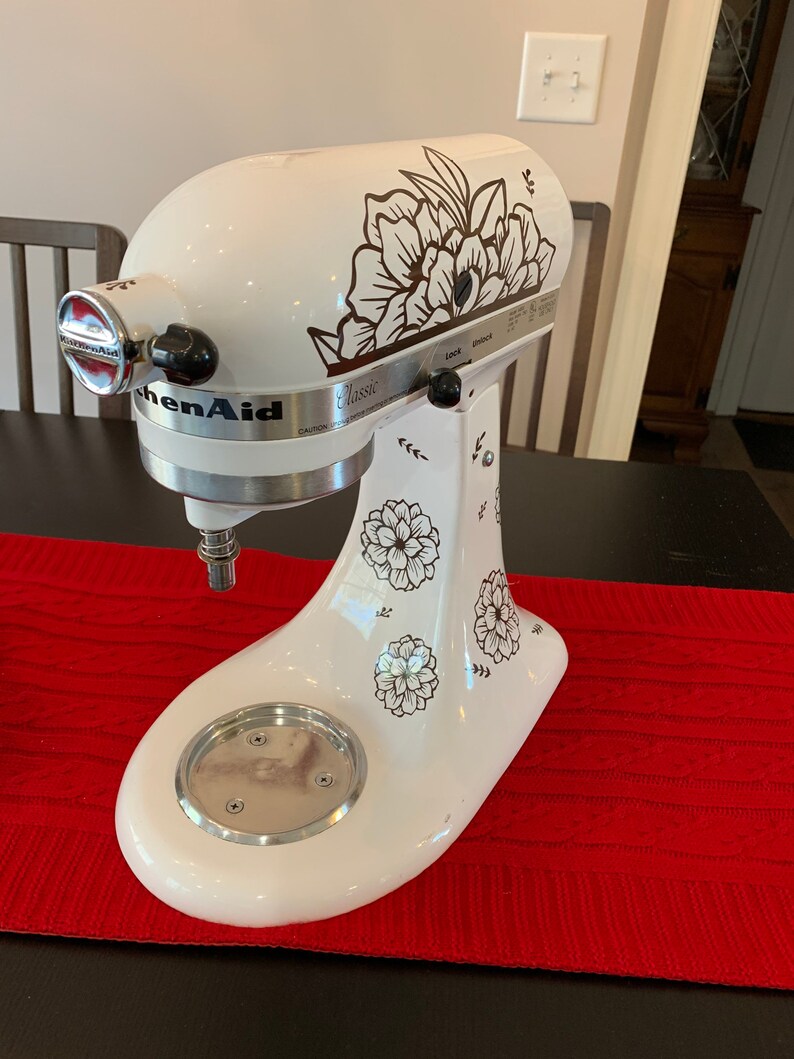 DECAL New Blessings Floral Kitchenaid Mixer Decal Etsy