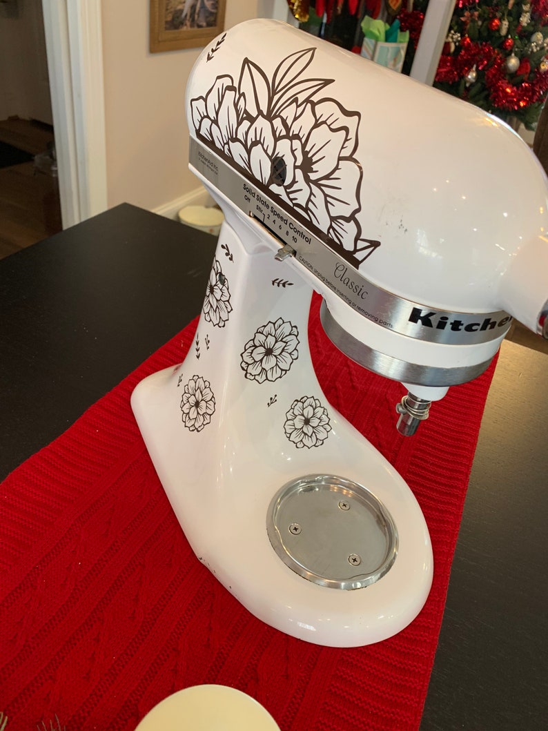 DECAL New Blessings Floral Kitchenaid Mixer Decal Etsy