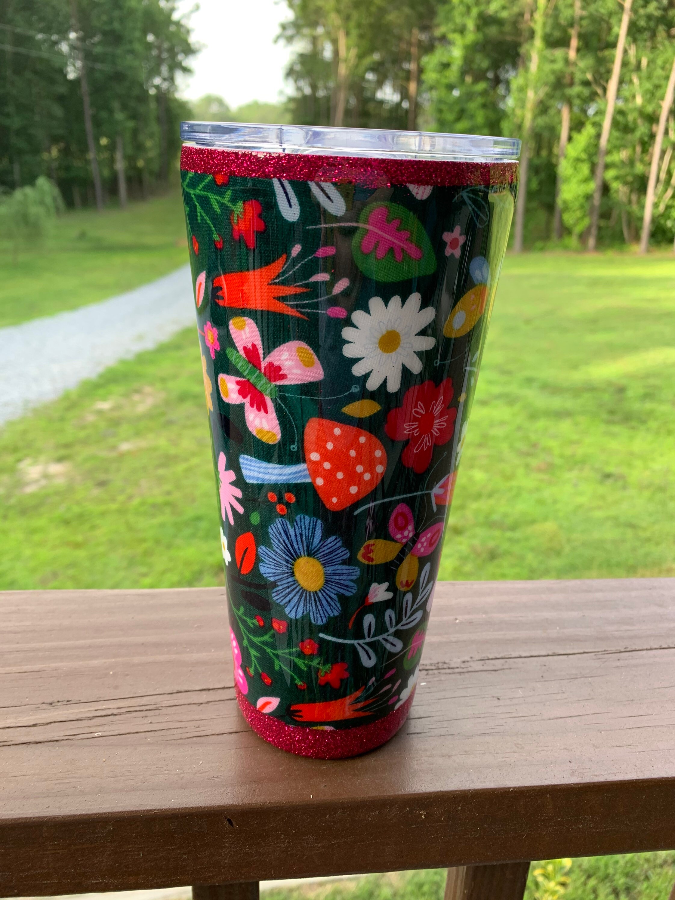 Personalized Fabric Tumbler You Pick 2032oz Etsy