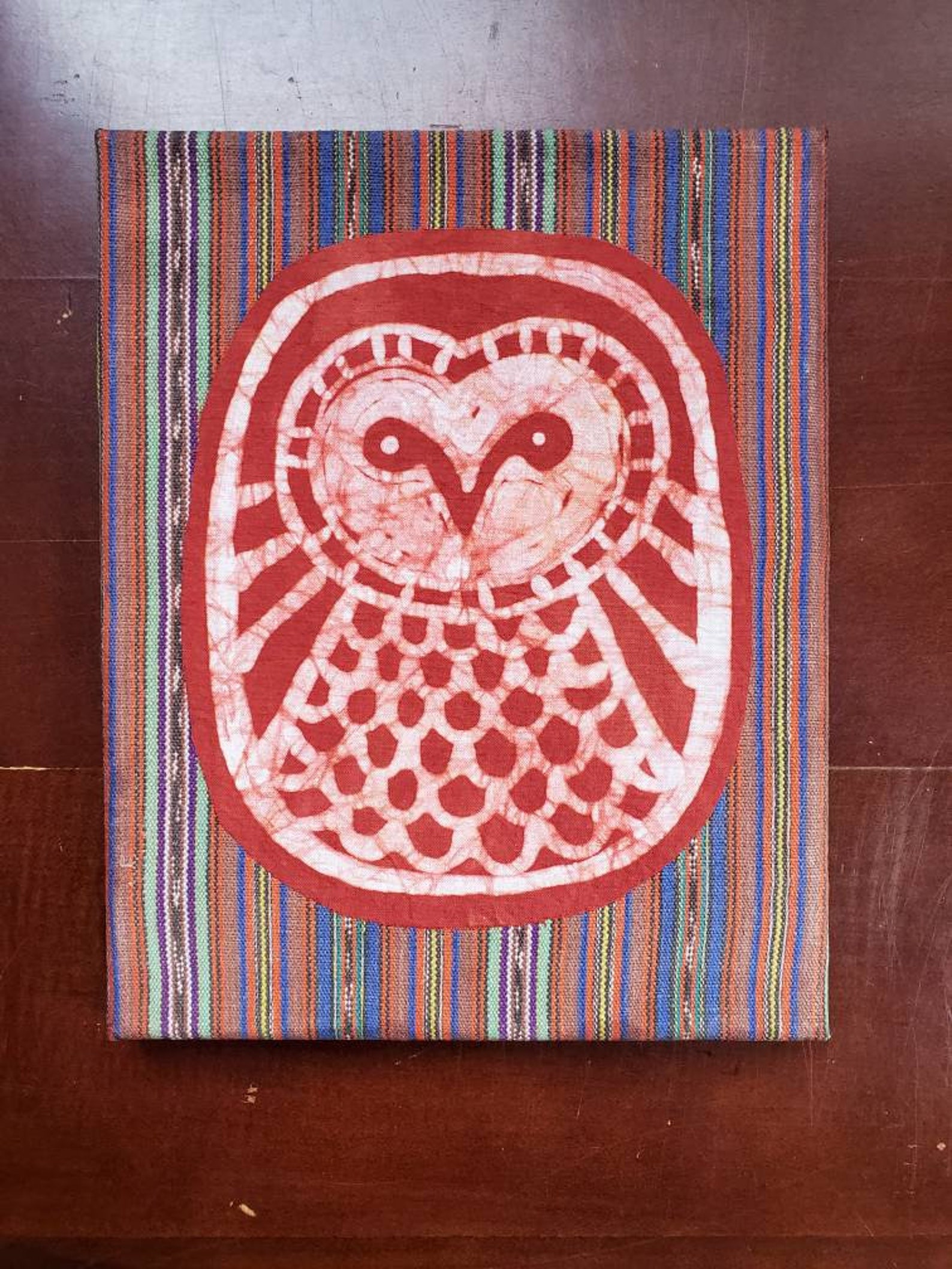 Owl Batik On Fabric & Canvas Etsy