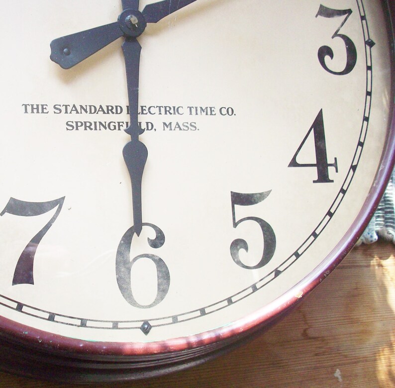 Vintage School Wall Clock / Large / 1940's / Authentic / Etsy
