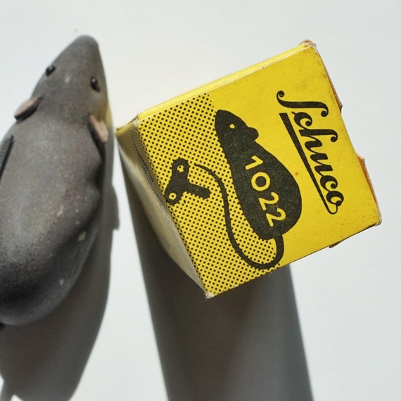 Antique Schuco Wind up Mouse / Vintage Joke / Fake Mouse