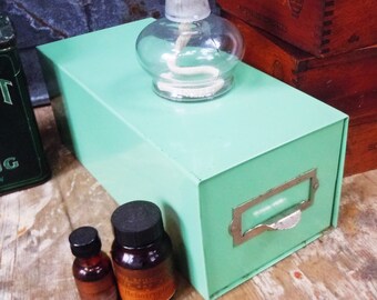 File Box / Single Drawer File in the Best Green / Simple Clean Straight / Nice Calm Color