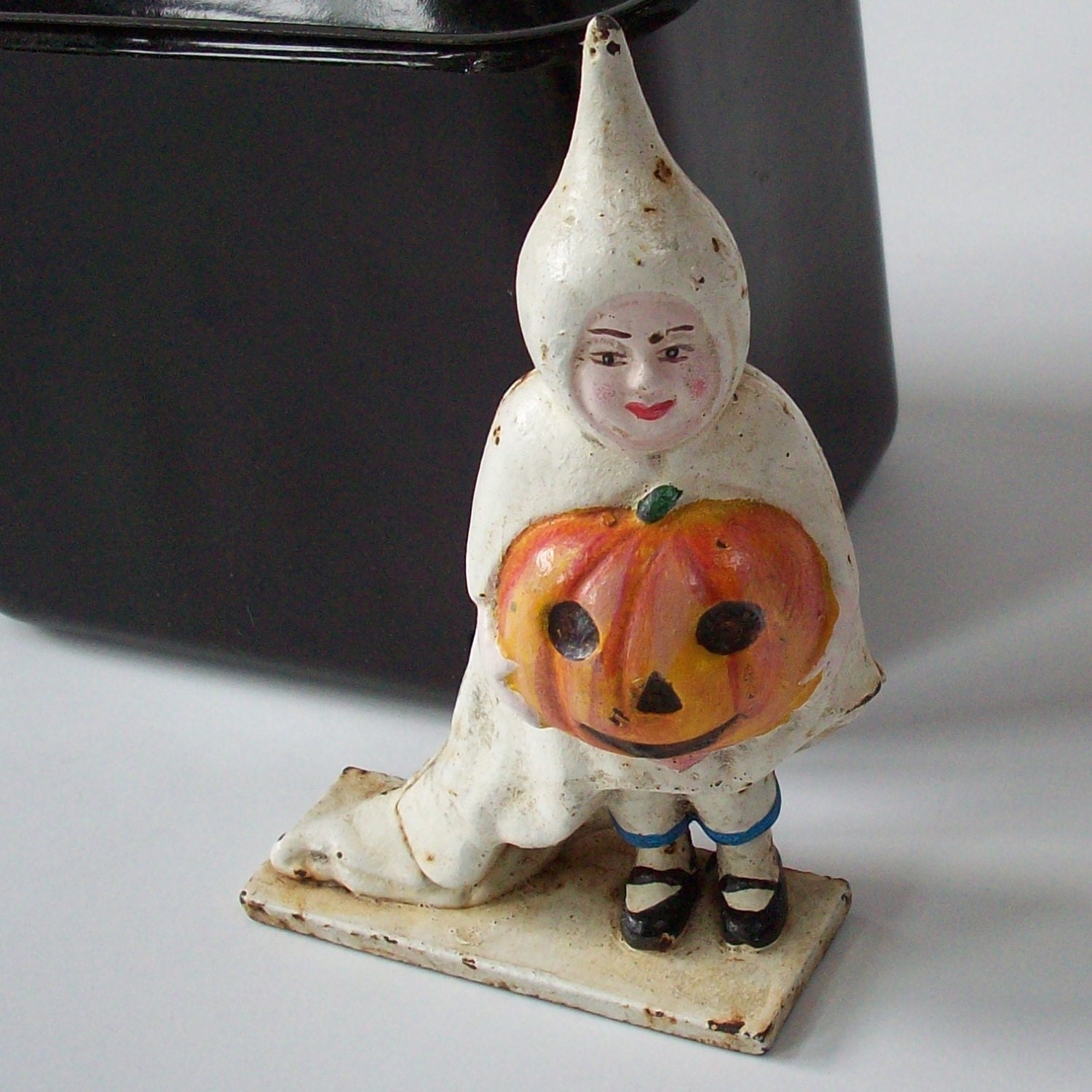 Cast Iron Bank / Halloween themed reproduction / Ghost figure Etsy