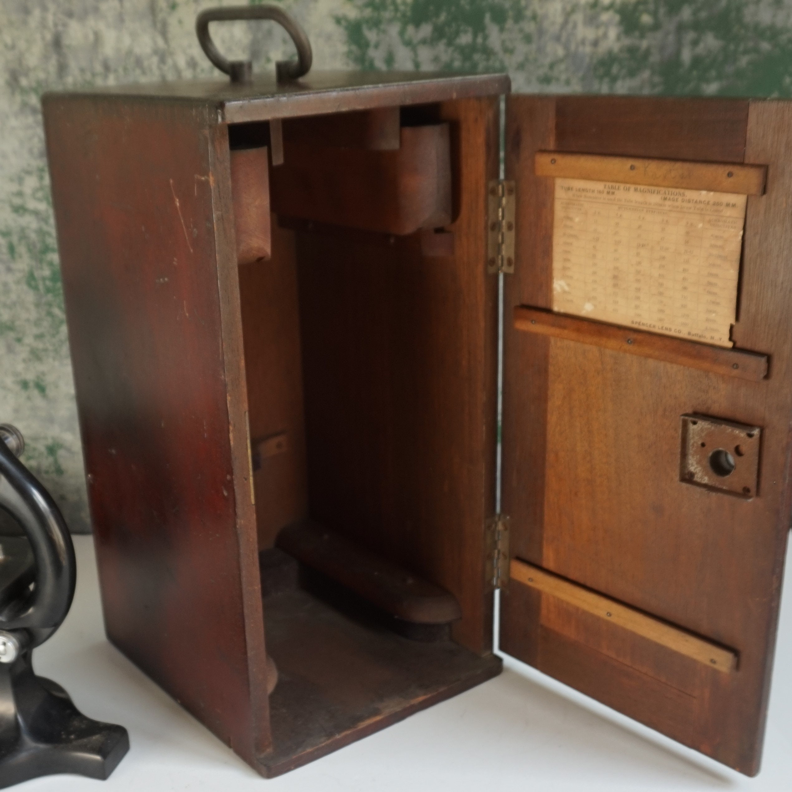 Box Only!!!!! Vintage Wooden Microscope Box for Perfect Microscope 