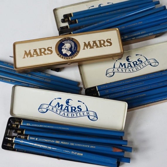 Artists Pencils / J.S. Staedtler / Mars / Unused Drawing Pencils / 4H and  Chisel Point / Made in Germany 